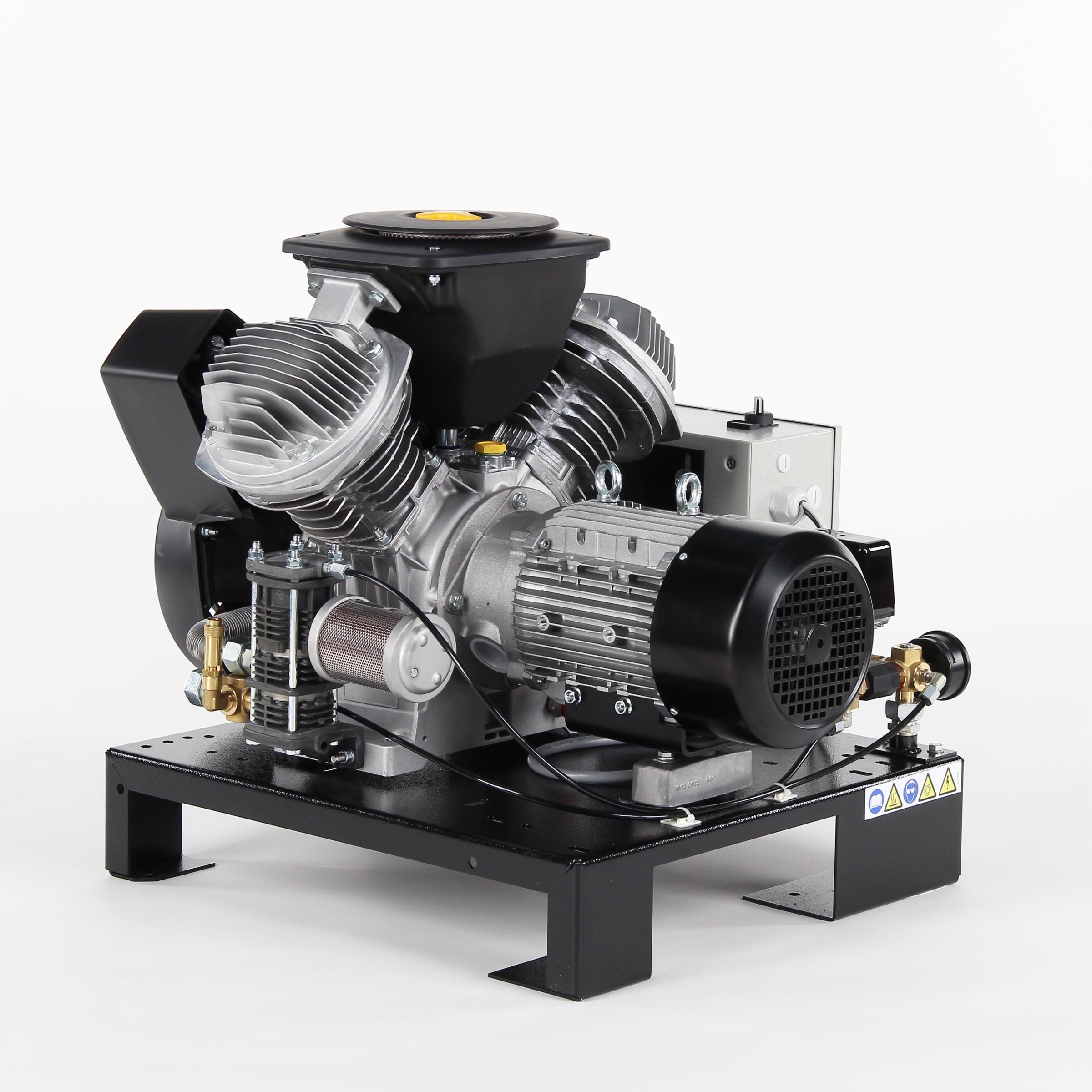 AGRE Industrie-Kolbenkompressor Typ PLG MEK-O-7.5 10 YD D auf Grundrahmen, 4116002293