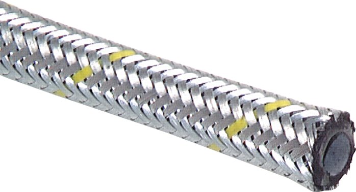 Tubo flessibile argento (tubo carburante) 9,0x12,0mm, rotolo 50m, venduto al metro