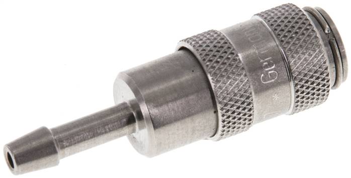 Schnellkupplung (NW2,7) 3mm Schlauch, Edelstahl
