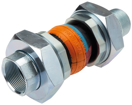 Kompensator, DN32, R 1-1/4" (AG)-G 1-1/4" (IG), EPDM