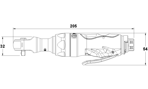 ABVERKAUF Rodcraft Mini-Ratschenschrauber Komposit G1/4 Modell 3060