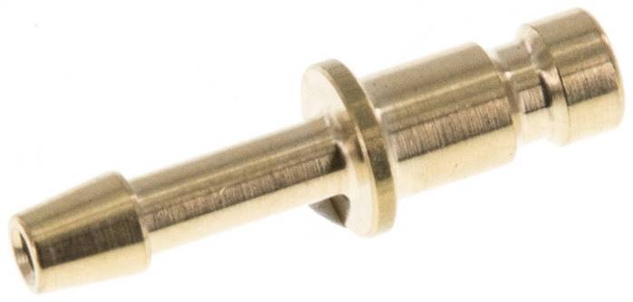 Kupplungsstecker (NW2,7) 3mm Schlauch, Messing