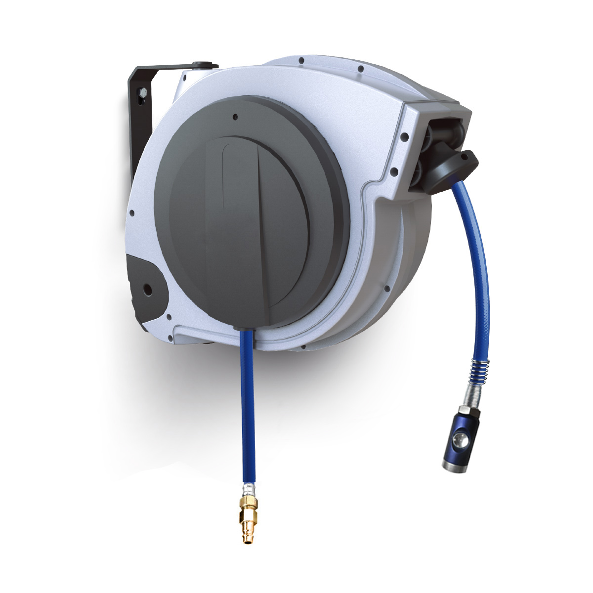 FAIRAIR Schlauchaufroller PU 10x15 mm Slow Motion Funktion, 15 m, SR-PU-1015, mit SSK und Nippel