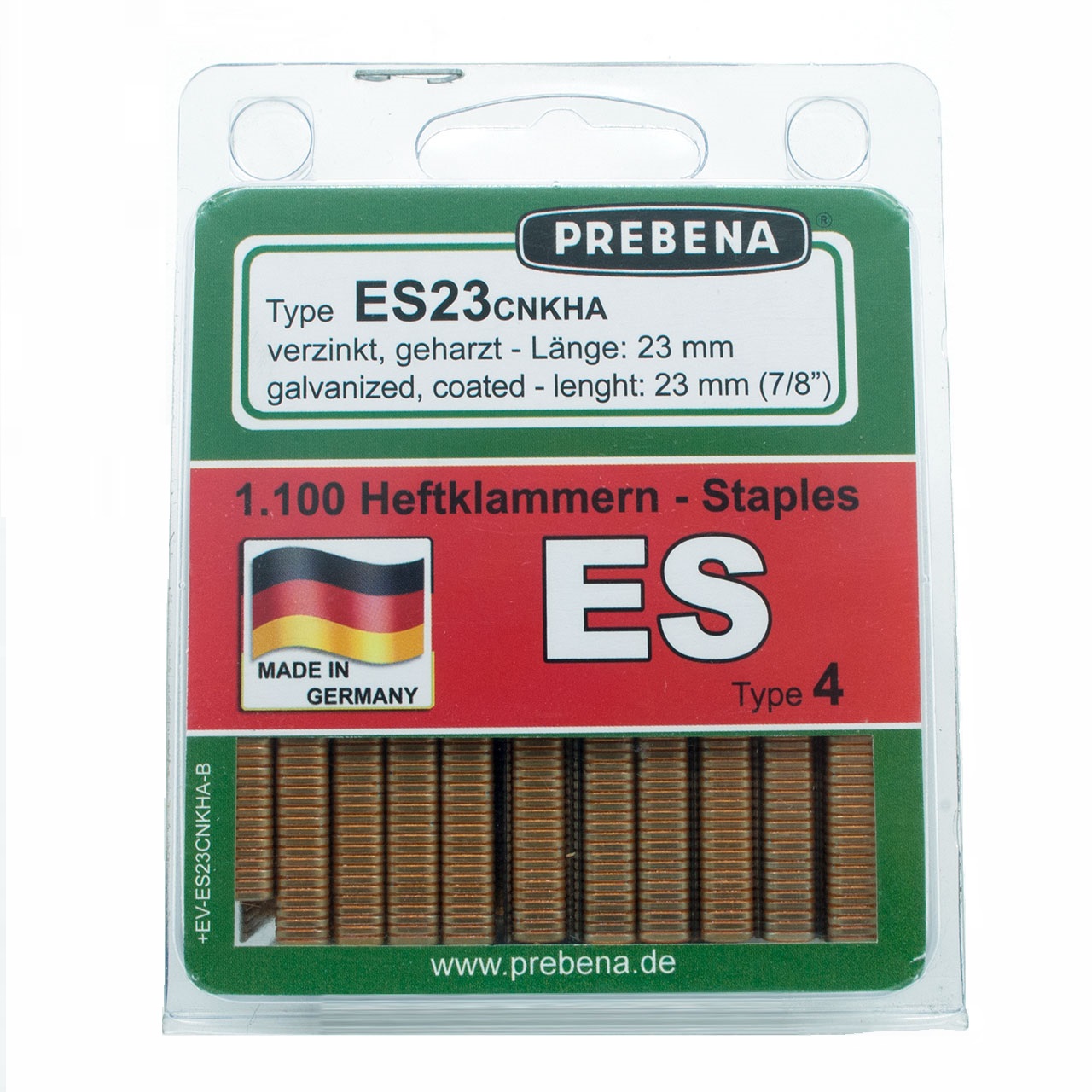 Prebena Heftklammern im Blister ES23CNKHA-B