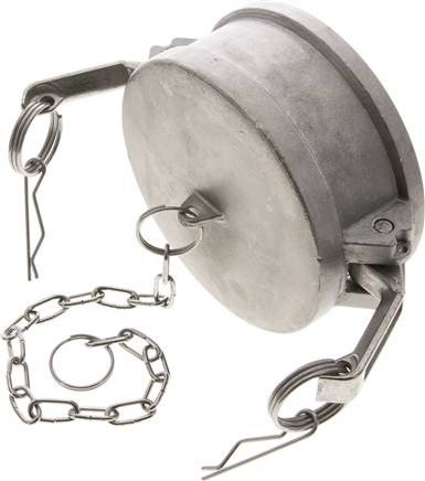 Kamlock-Verschlusskappe (DC) 4", Edelstahl (1.4408)