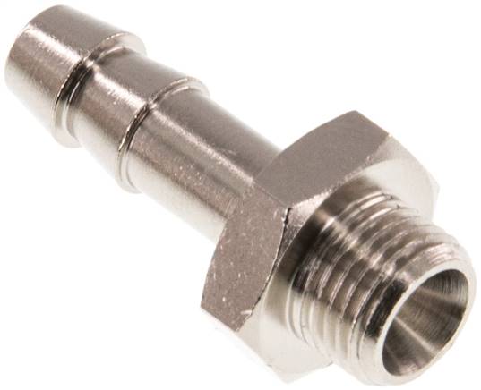 Gewindetülle G 1/8"-6 (1/4")mm, Messing vernickelt