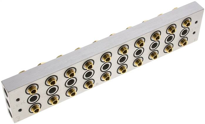 P-R-S-Leiste inkl. Hohlschrauben und Dichtungen für Ventilbaureihe M05 / P05 R 183/10