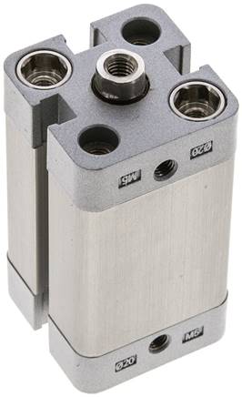 ISO 21287-Zylinder, doppeltw., Kolben 20mm, Hub 30mm, Kolbenstange mit IG