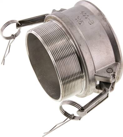 Kamlock-Kupplung (B) R 4"(AG), Edelstahl (1.4408)