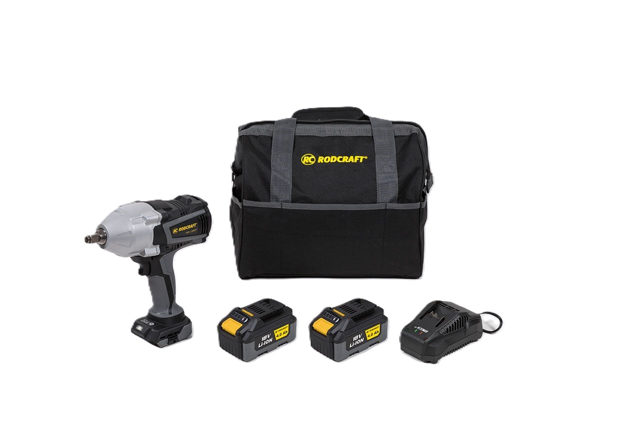 AKTION Reifenwechsel Set: Rodcraft Schlagschrauber  "eBeast" + BOSCH EasyPump + AGRE 1/2"-Steckschlüssel-Set + KS Tools Drehmomentschlüssel G1/2"