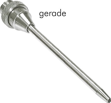 Verlängerungsrohr, gerade, 165 mm für Blaspistole