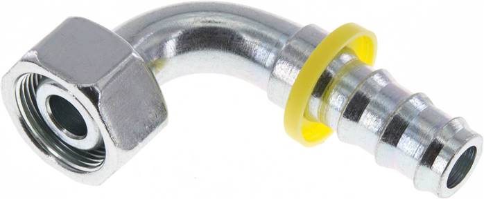 90°-Steckanschluss 18 L Überwurfmutter, 15,9mm GSP-Schl