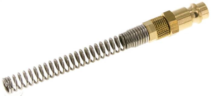 Kupplungsstecker (NW7,2) 6x4mm Schlauch m. Knickschutz