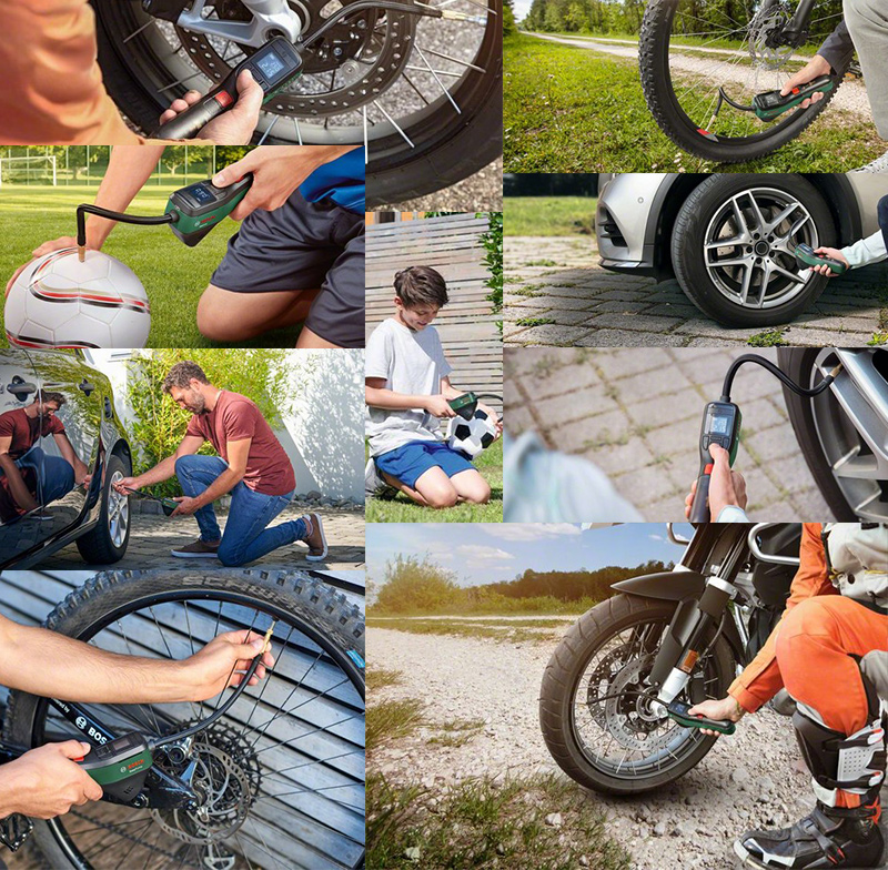 BOSCH EasyPump Druckluftpumpe AKKU Reifenfüller für Auto, Ball und vielem mehr!