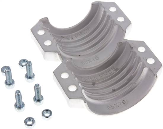 Klemmschalen 84 - 87mm, Aluminium, EN14420-3 (DIN2817)