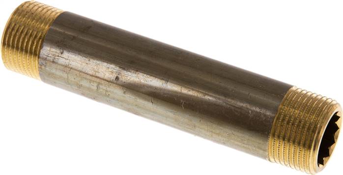 Rohrdoppelnippel G 3/4"-120mm, Messing