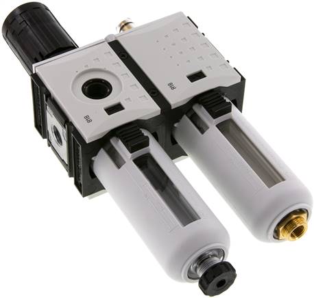 FUTURA Wartungseinheit, 2-tlg., G 1/4", 0,5 - 10 bar, Baur.1