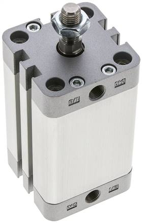 ISO 21287-Zylinder, doppeltw., Kolben 40mm, Hub 50mm, Kolbenstange AG