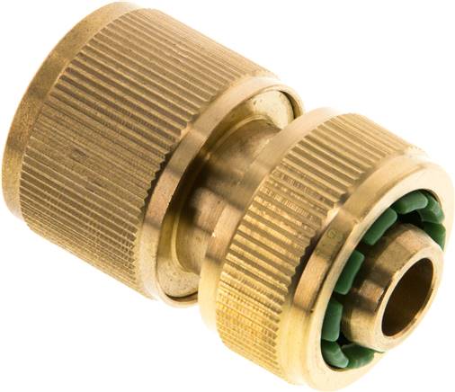 Schnellkupplung Schlauch 13 (1/2")mm, Messing, mit Wasserstopp