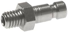 Kupplungsstecker (NW2,7) M 5(AG), Edelstahl