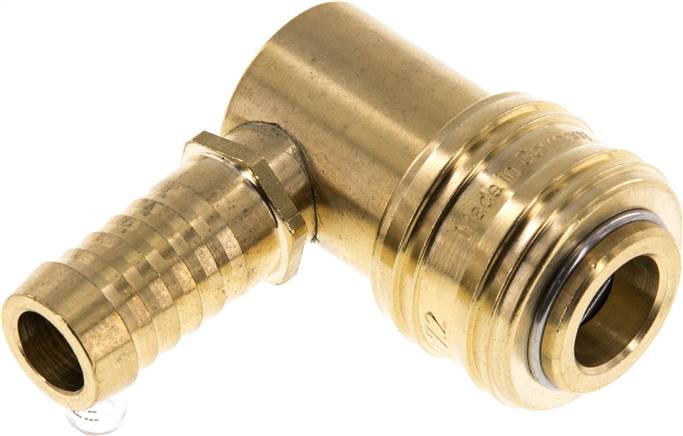 Winkel-Schnellkupplung (NW7,2) 13 (1/2") mm Schlauch, Messing