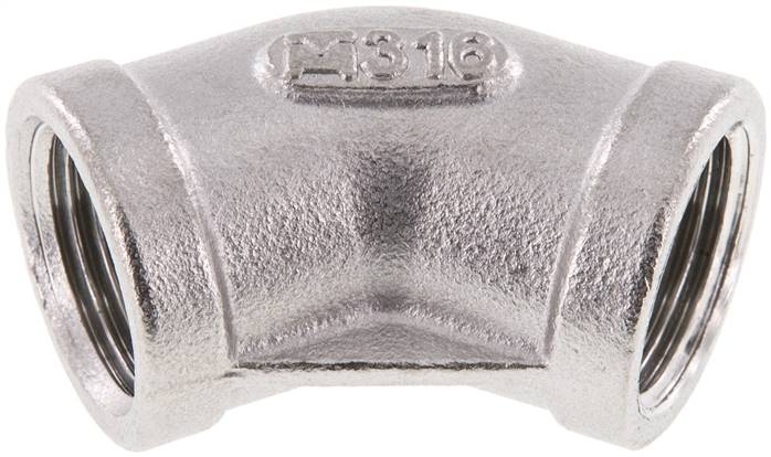 45°-Winkel Rp 3/8" (IG), 1.4408