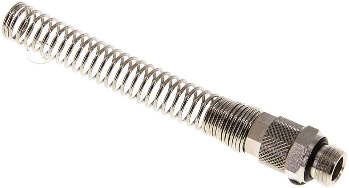 Gerade Verschraubung G 1/4"-10x8mm mit Knickschutz