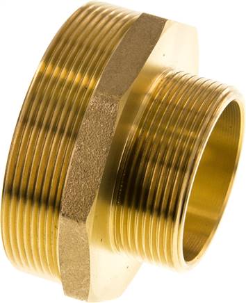 Doppelnippel G 3"-G 2", Messing/Rotguss