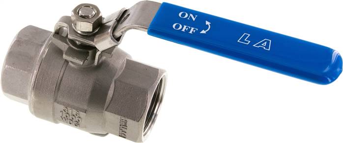 Edelstahl-Kugelhahn, leicht, G 1-1/4", 0 bis 63bar