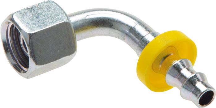 90°-Steckanschluss 10 L Überwurfmutter, 9,5mm GSP-Schl
