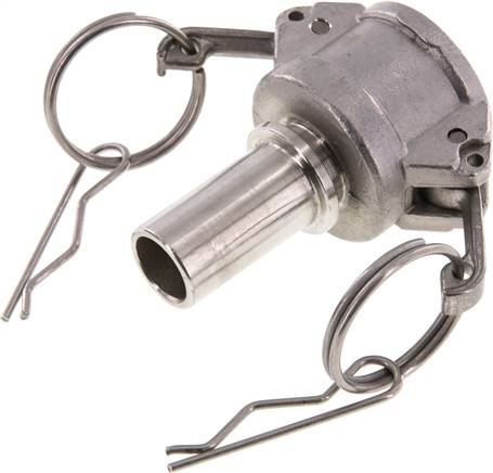 DIN/EN-Kamlock-Kupplung (C/CC) 19 (3/4")mm Schlauch, Edelstahl (1.4408)