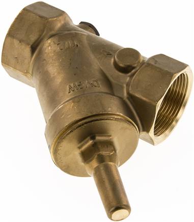Schrägsitz-Rückschlagventil, Rp 2", PN 10 / FKM-Dichtung, Messing
