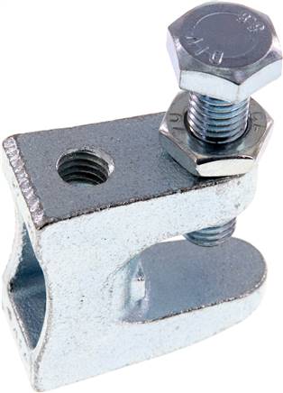Trägerklemme aus Temperguss verzinkt, M 10 (1 - 20 mm)