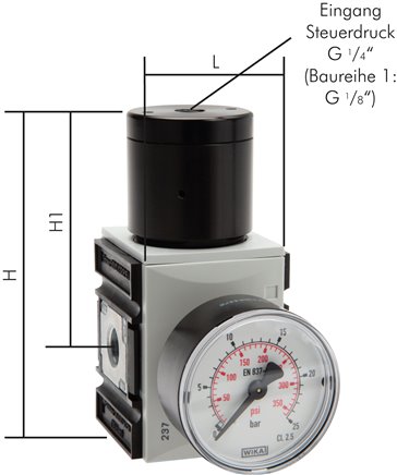FUTURA Druckregler (Volumenbooster), G 1/2", Futura 2