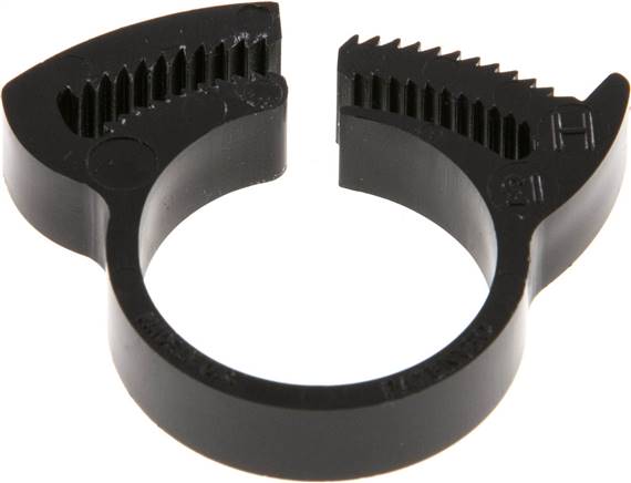 Schnapp-Schlauchschelle, Nylon, 18,2 - 21 mm