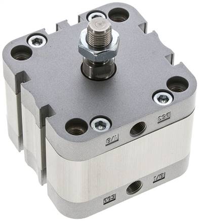 ISO 21287-Zylinder, doppeltw., Kolben 63mm, Hub 10mm, Kolbenstange AG