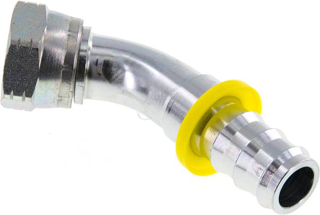 45°-Steckanschluss G 3/4" Ü-Mutter, 19,1mm GSP-Schlauch