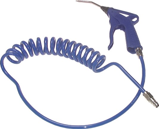 CEJN Ausblaspistole mit Spiralschlauch im Set, mit Spiralschlauch 2m und Schnellkupplung 7,2mm