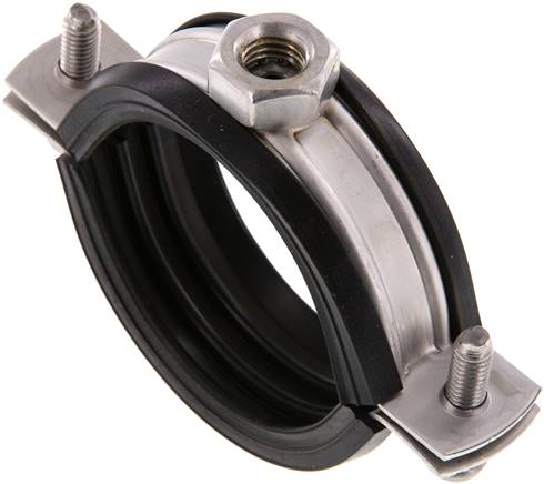 Rohrschelle, 52 - 56mm, 1.4404, mit Einlage, RS 56 G ES