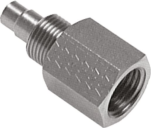 Aufschraub-Gewindestück G 1/8"-8x6mm, 1.4571 ohne Mutter