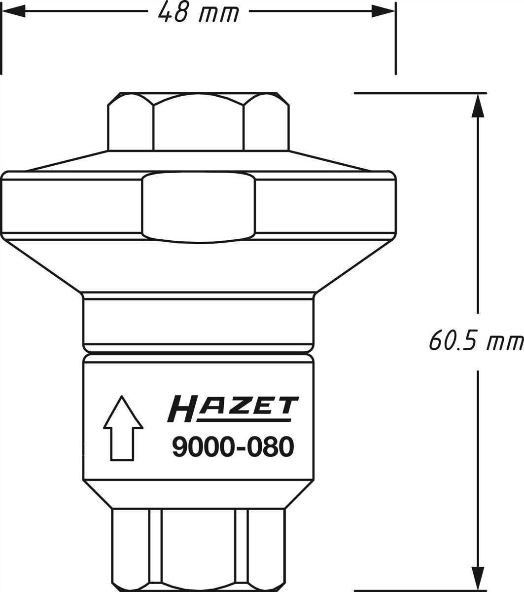 Riduttore per aria compressa HAZET 9000-080