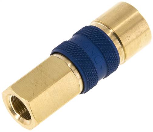 Schnellkupplung (NW5) G 1/8"(IG), blau, Sechseck SW10