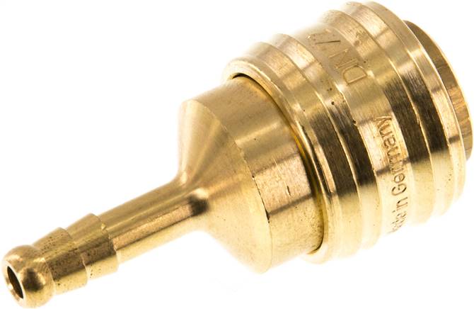 Schnellkupplung (NW7,2) 6 (1/4")mm Schlauch, Messing