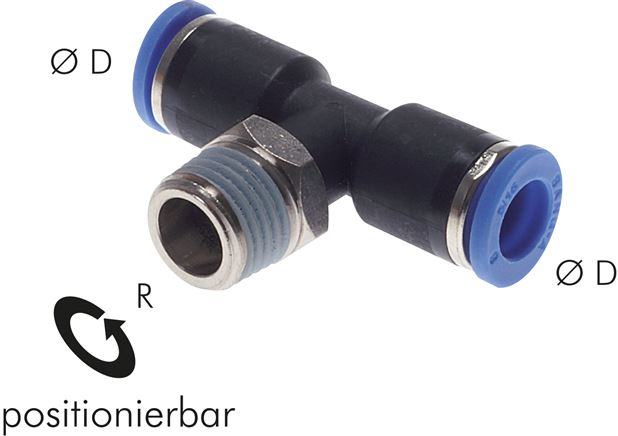 T-Steckanschluss R 1/2"-10mm, IQS-Standard