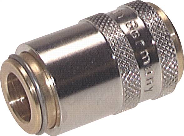 Temperierverschluss Schnellkupplung, 13mm Zapfen mit Entriegelungssicherung