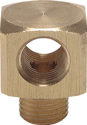 T-Stücke G 1/8"(AG)-2xG 1/8"(IG), Messing