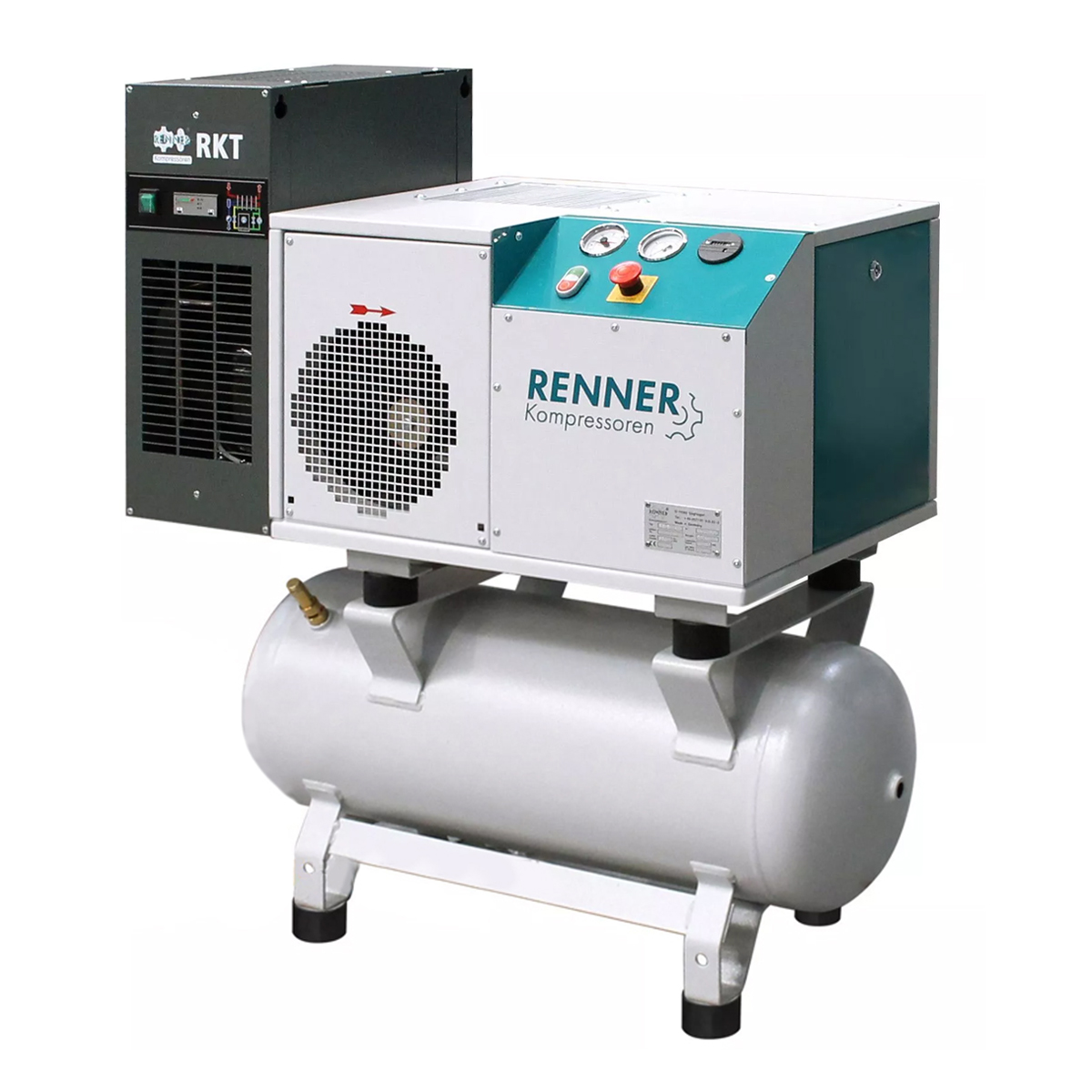 B-WARE RENNER-Kompressor RSDK-B 4,0 mit 90 L. Behälter u. Trockner