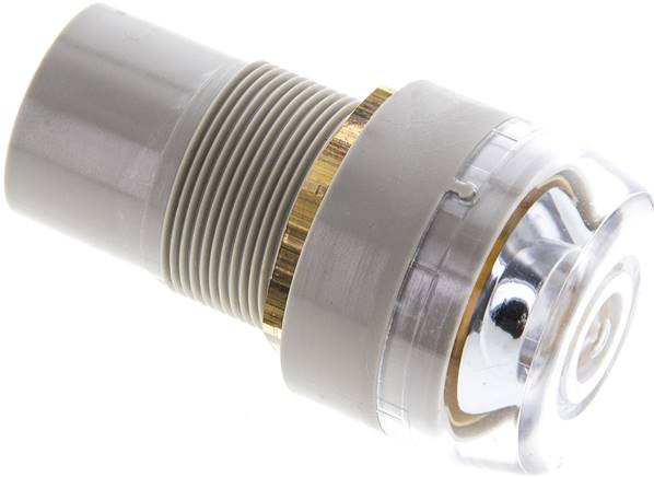 Kunststoff-Druckanzeige, gelb, Steckschlauch 4 mm Ø außen