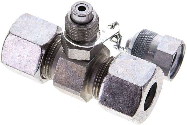 Messanschluss M16x2, 14 S (M22x1,5)-HD-Verschraubung, Stahl verzinkt