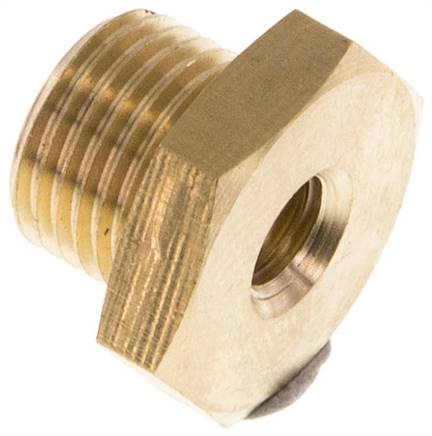 Reduziernippel G 1/8"(AG)-M 5(IG), Messing